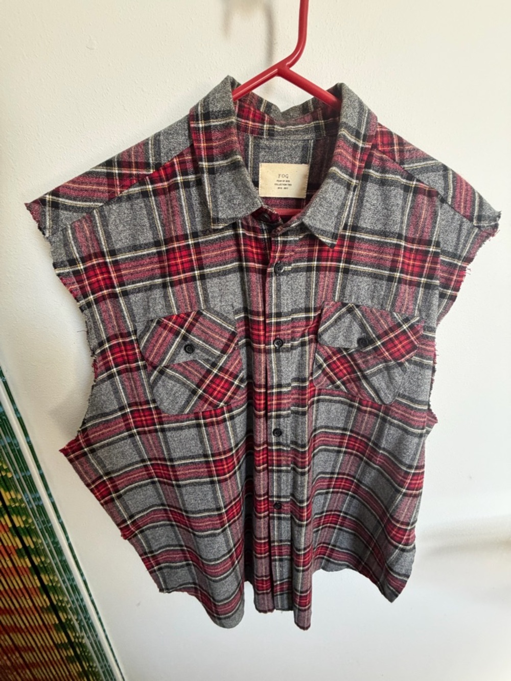 Vintage Fog cutoff Flannel Shirt
